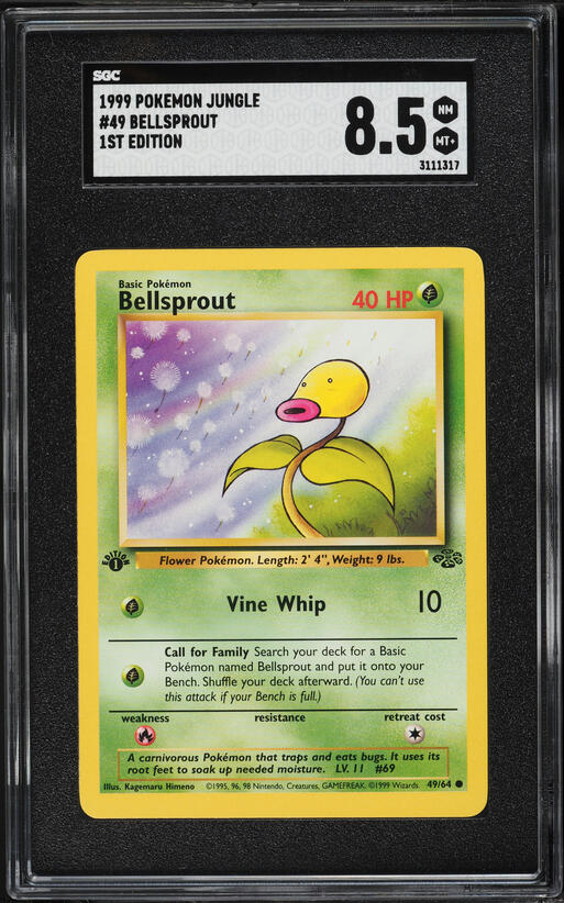 1999 bellsprout pokemon card value Pokemon - Bellsprout