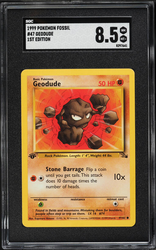 geodude pokemon card value Geodude (47/62) [Fossil Unlimited] Moderately Played