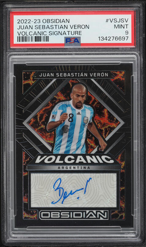 2022 Select FIFA Signatures Blue Pulsar Prizm Juan Sebastian Veron