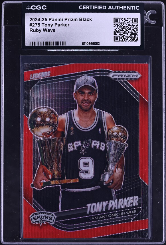 2024 Panini Mosaic Showtime Signatures Gold Tony Parker AUTO 10/10