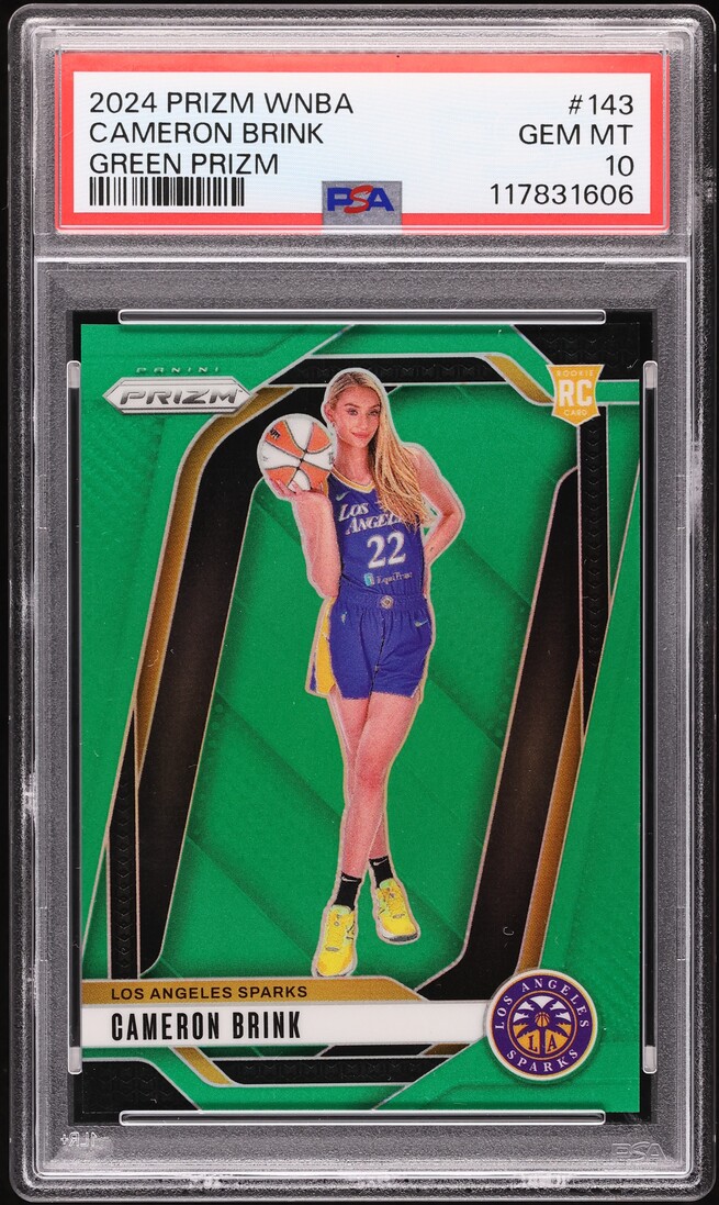 2024 Panini Prizm WNBA Green Cameron Brink ROOKIE #143 PSA 10 GEM MINT