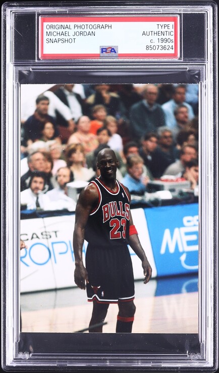 1990s Michael Jordan Snapshot Original Photograph Type I PSA AUTH