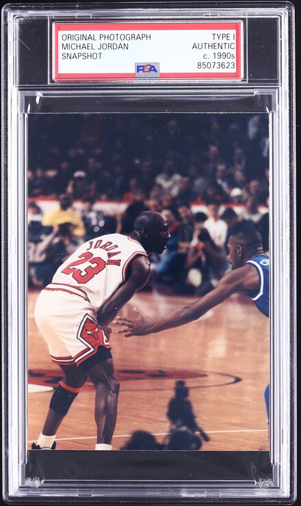 1990s Michael Jordan Snapshot Original Photograph Type I PSA AUTH