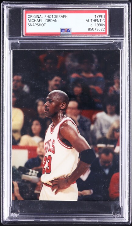 1990s Michael Jordan Snapshot Original Photograph Type I PSA AUTH