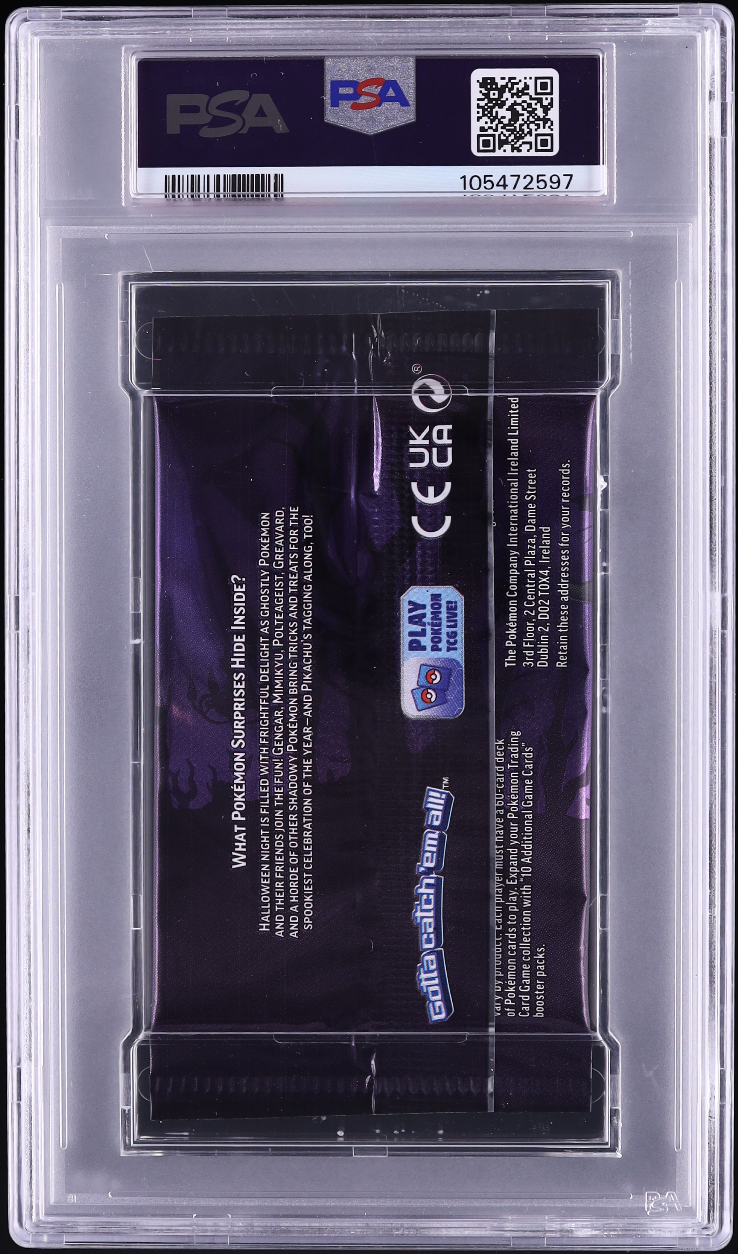 2023 Pokemon Int'l Trick or Trade Foil Pack PSA 10 GEM MINT on