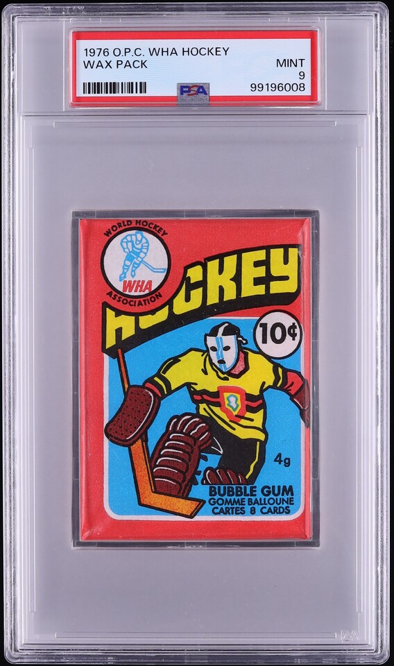 1976 O-Pee-Chee WHA Hockey Wax Pack PSA 9 MINT
