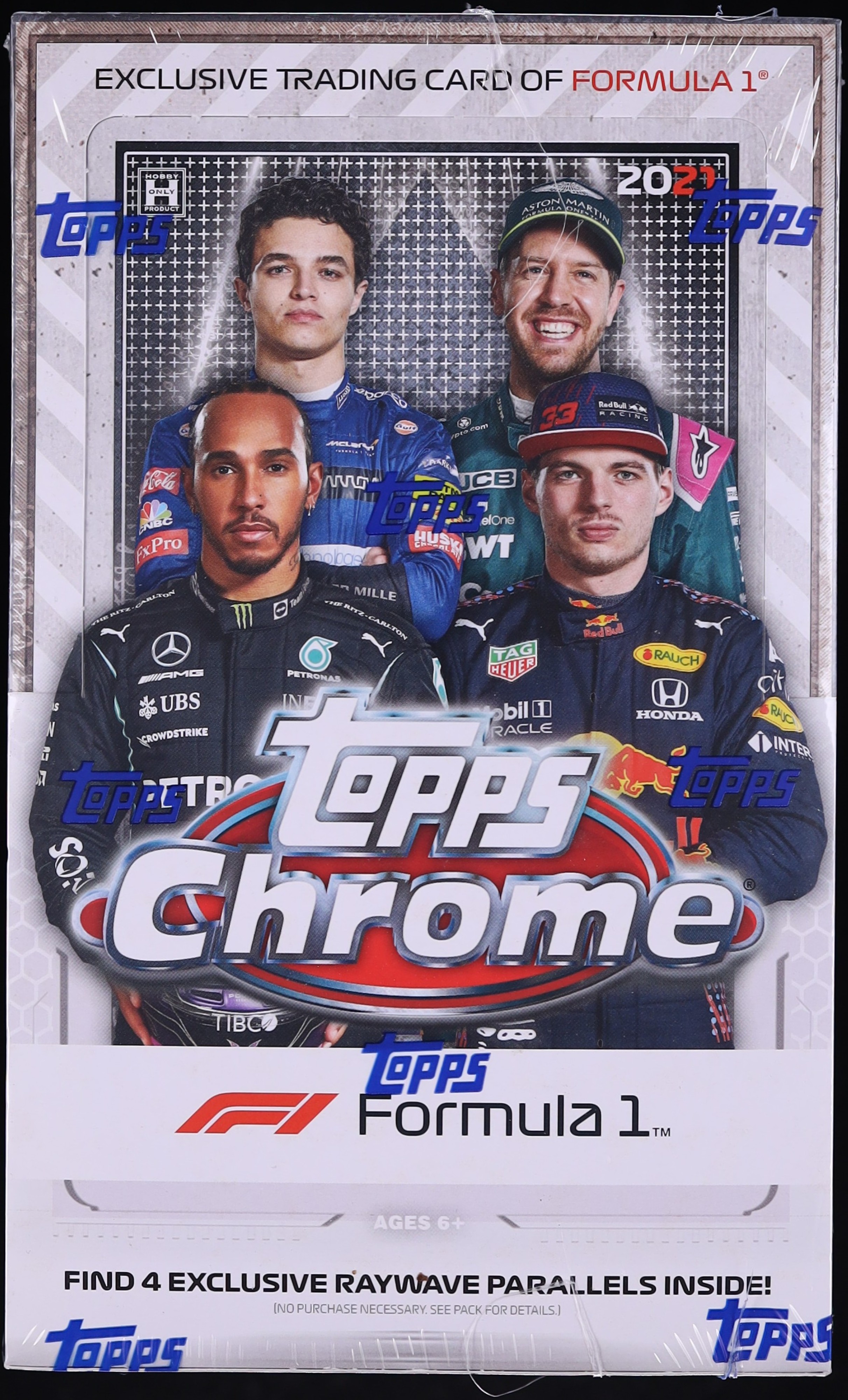 2021 Topps Chrome Formula 1 F1 Racing Sealed Hobby Box, 18ct Packs