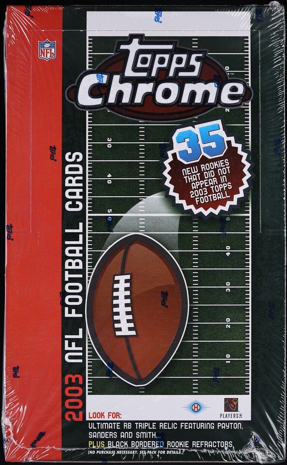 2003 Topps Chrome Football Sealed Hobby Box