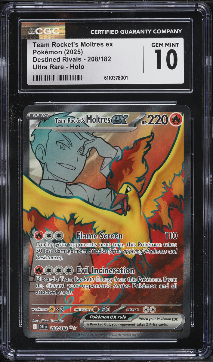 2025 Pokemon Scarlet & Violet Destined Rivals UR Team Rocket's Moltres ...