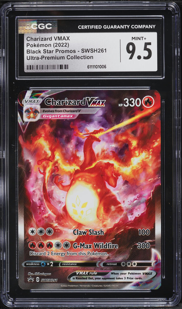 2022 Pokemon Sword & Shield Promo Ultra Premium Alt Art Charizard VMAX ...