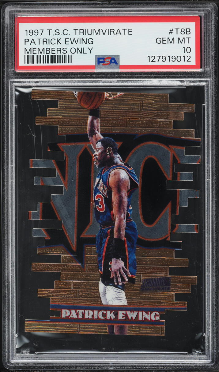 1997 Stadium Club Triumvirate Members Only Patrick Ewing #T8B PSA 10 GEM MINT