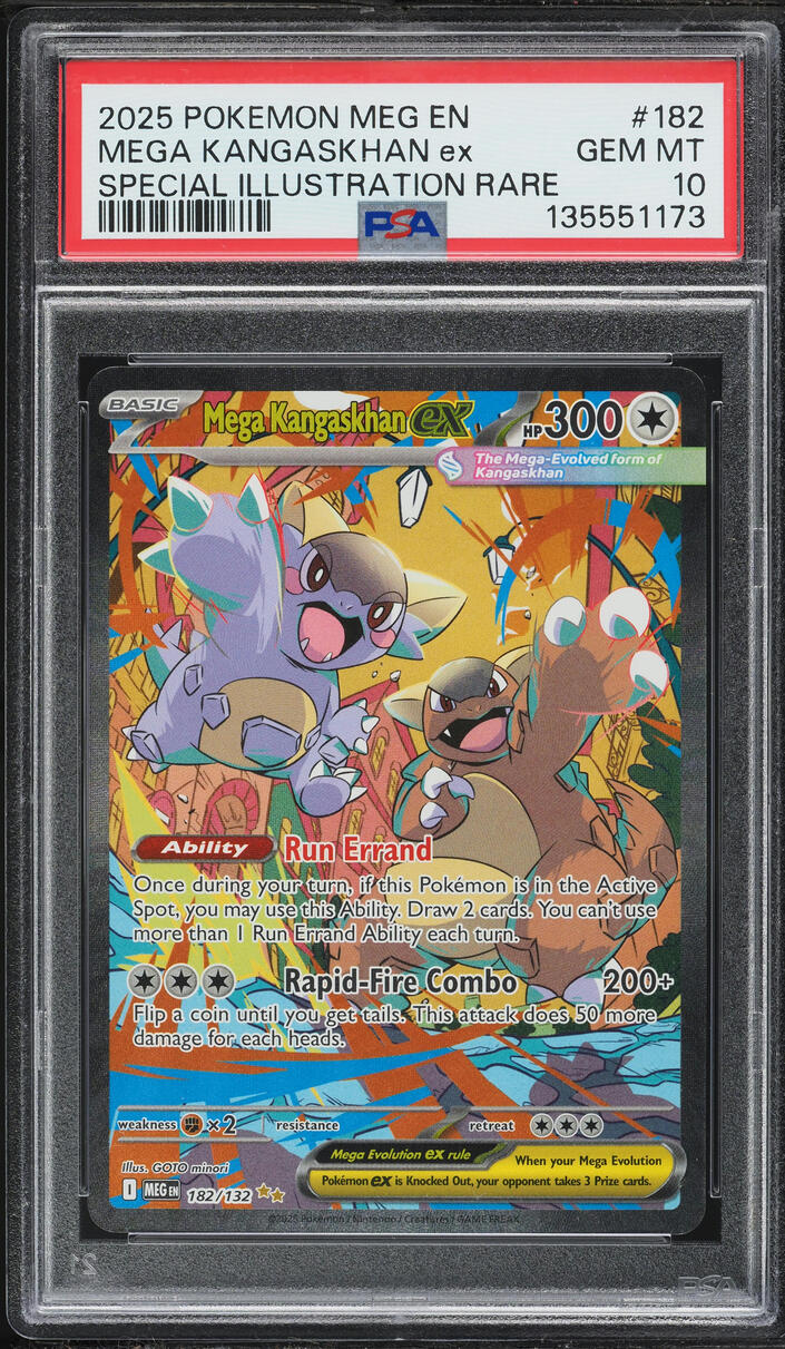 2025 Pokemon Mega Evolution SIR Mega Kangaskhan ex #182 PSA 10 GEM MINT