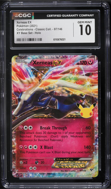 2021 ポケモンカード Xerneas EX Gem Mint 10 2021 Pokemon Sword & Shield Celebrations Classic Holo Xerneas EX