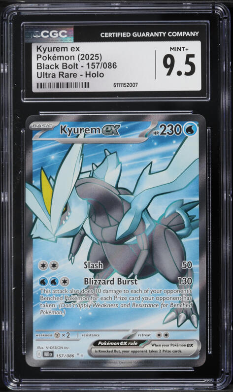 2025 Pokemon Japanese SV Black Bolt SAR Kyurem ex #168 PSA 10 GEM