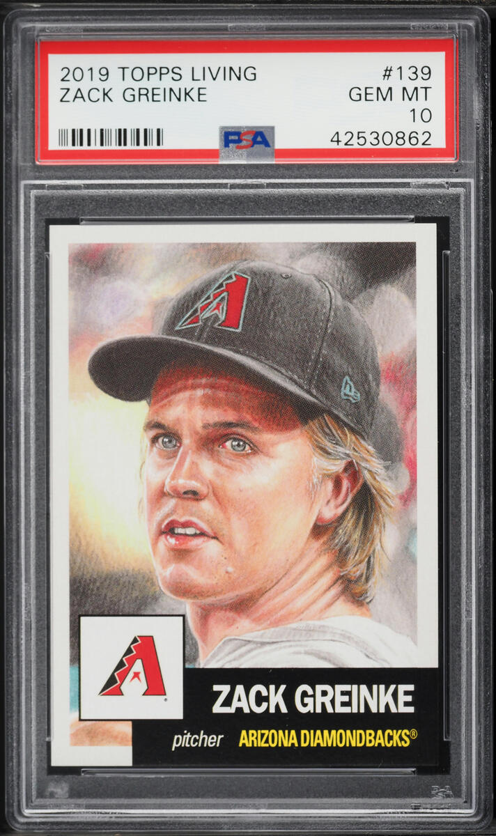 2019 Topps Living Zack Greinke #139 PSA 10 GEM MINT