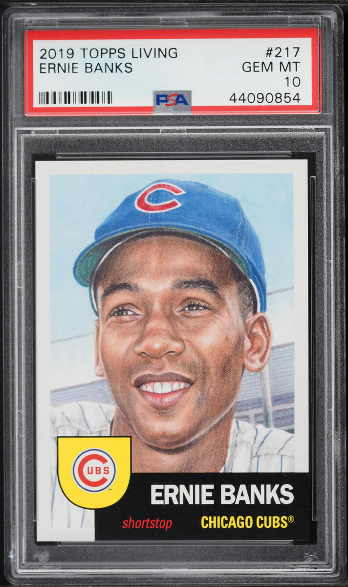 2019 Topps Living Ernie Banks #217 PSA 10 GEM MINT