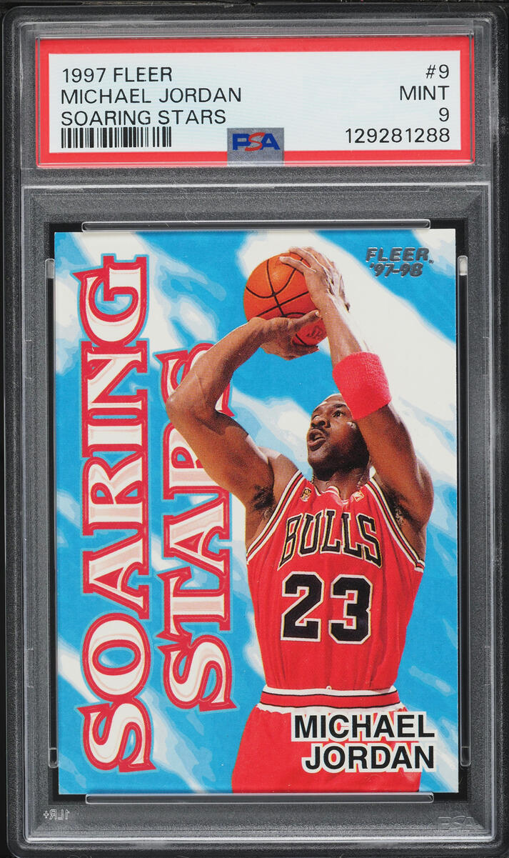 1997 Fleer Soaring Stars Michael Jordan #9 PSA 9 MINT