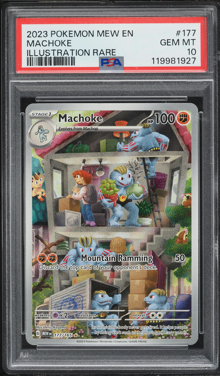 2023 Pokemon Scarlet & Violet 151 IR Machoke #177 PSA 10 GEM MINT
