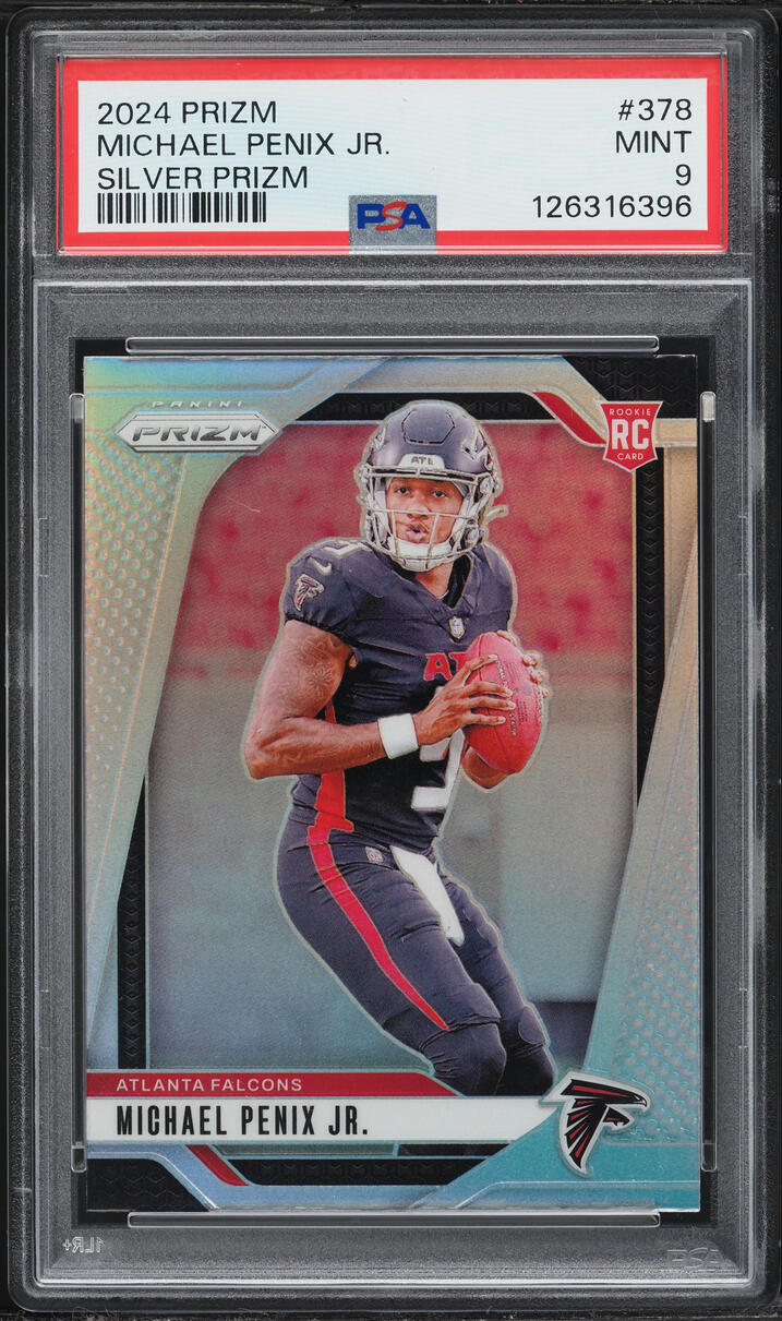 2024 Panini Prizm Silver Michael Penix Jr. ROOKIE #378 PSA 9 MINT