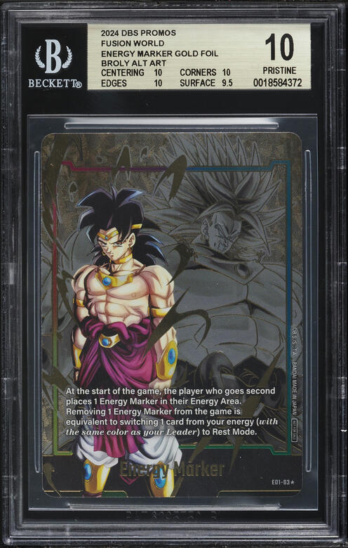 2024 Dragon Ball Super Promo Fusion World Energy Marker Gold Foil