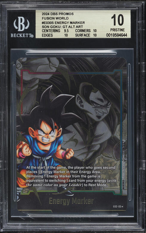 2024 Dragon Ball Super Promo Fusion World Energy Marker Gold Foil Alt Art  Goku #E01-01 BGS 10 on Fanatics Collect