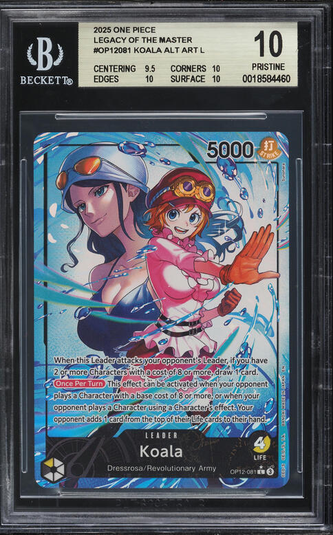 2025 One Piece Legacy Of The Master Alt Art Leader Koala #OP12-081