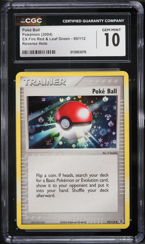 pokeball pokemon card value 2023 Japanese TCG Classic Collection Holo Poke Ball #24 CGC 10 GEM MINT on Fanatics Collect reveal it Poke Ball #185 Prices |