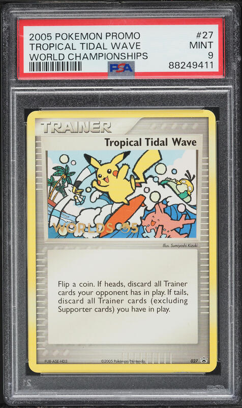 2005 Pokemon World Championship Promo Tropical Tidal Wave #27 PSA 9 MINT