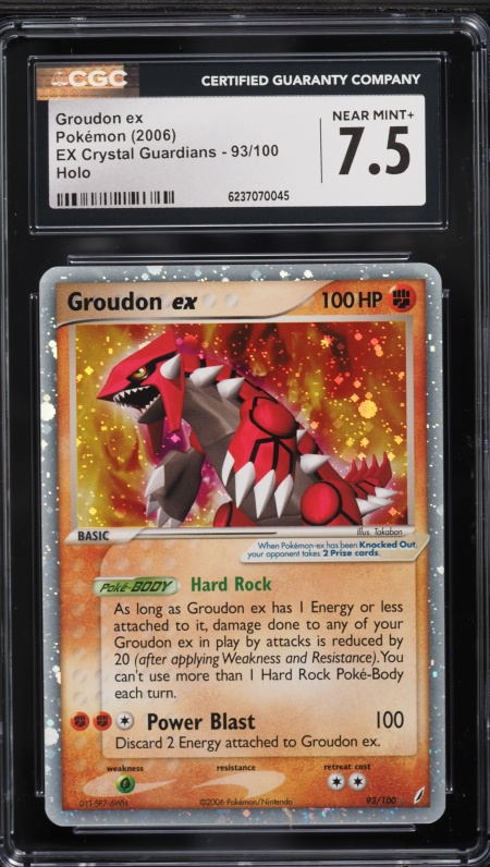 2006 Pokemon Japanese Earth's Deck 1st Edition Holo Groudon ex #8