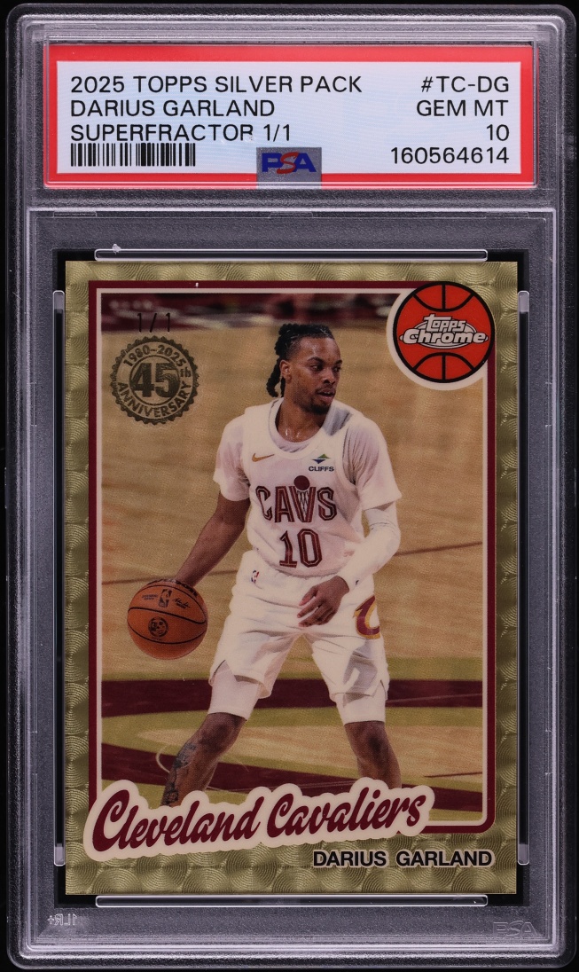 2025 Topps Chrome Silver Pack '80 Superfractor Darius Garland 1/1