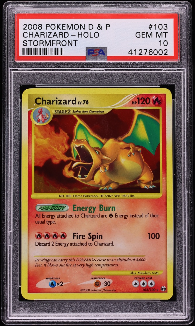 2008 Pokemon Diamond & Pearl Stormfront Holo Charizard #103 PSA 10 GEM MINT