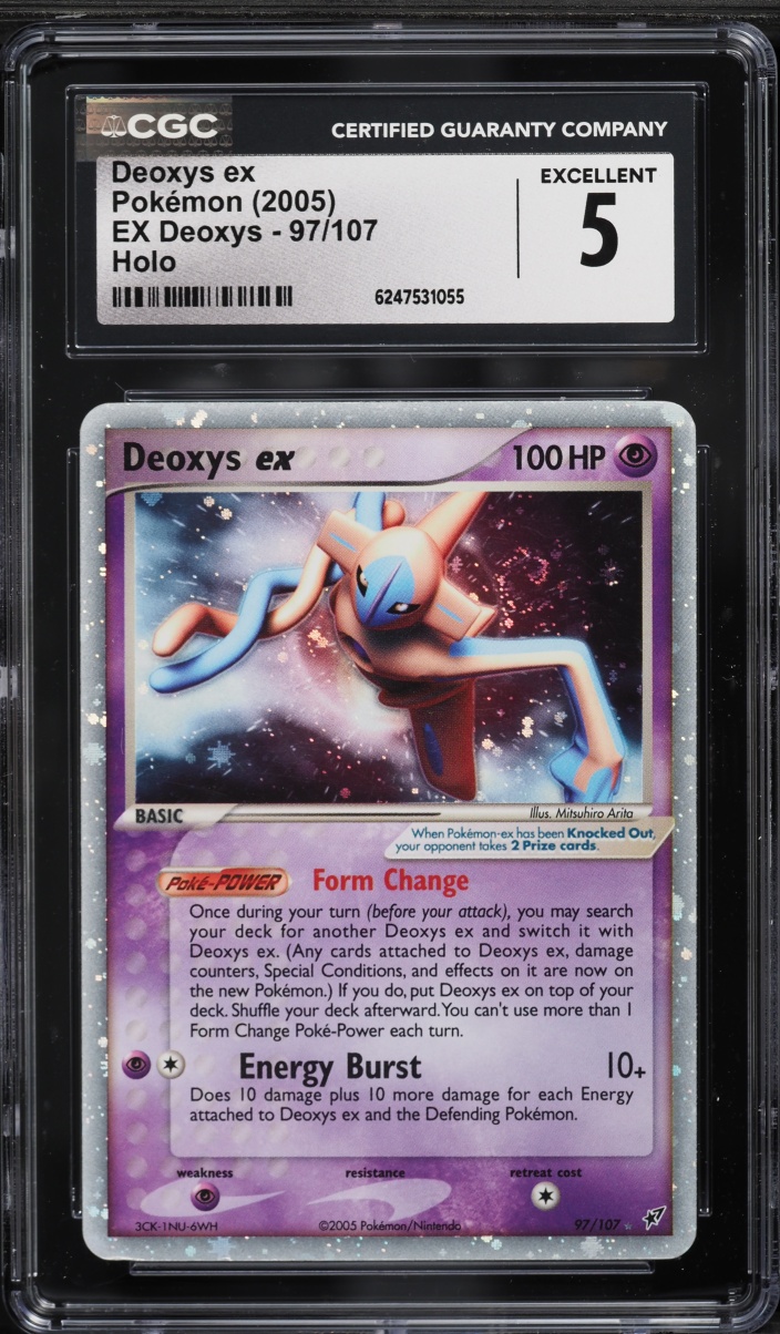 2005 Pokemon EX Deoxys Holo Deoxys Ex #97 CGC 5 EX
