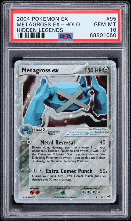 2004 Pokemon EX Hidden Legends Holo Metagross ex #95 PSA 10 GEM MINT