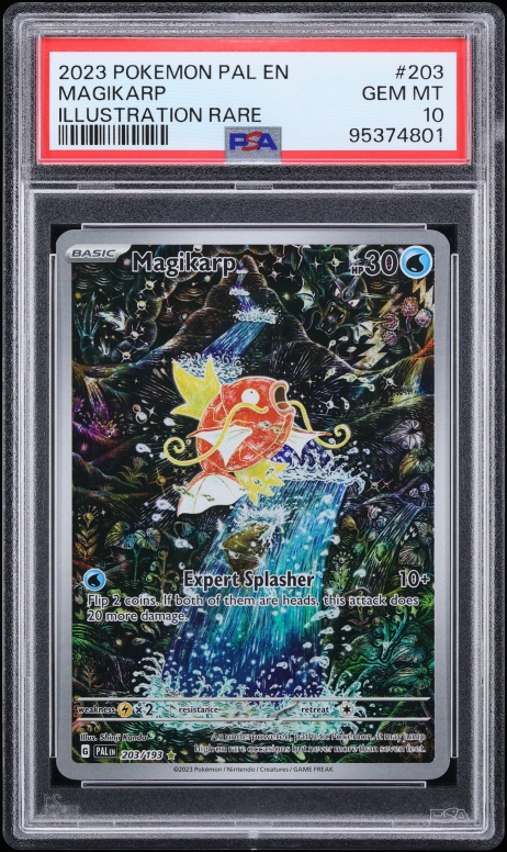 2023 Pokemon Scarlet & Violet Paldea Evolved IR Magikarp #203 PSA 10 GEM MINT