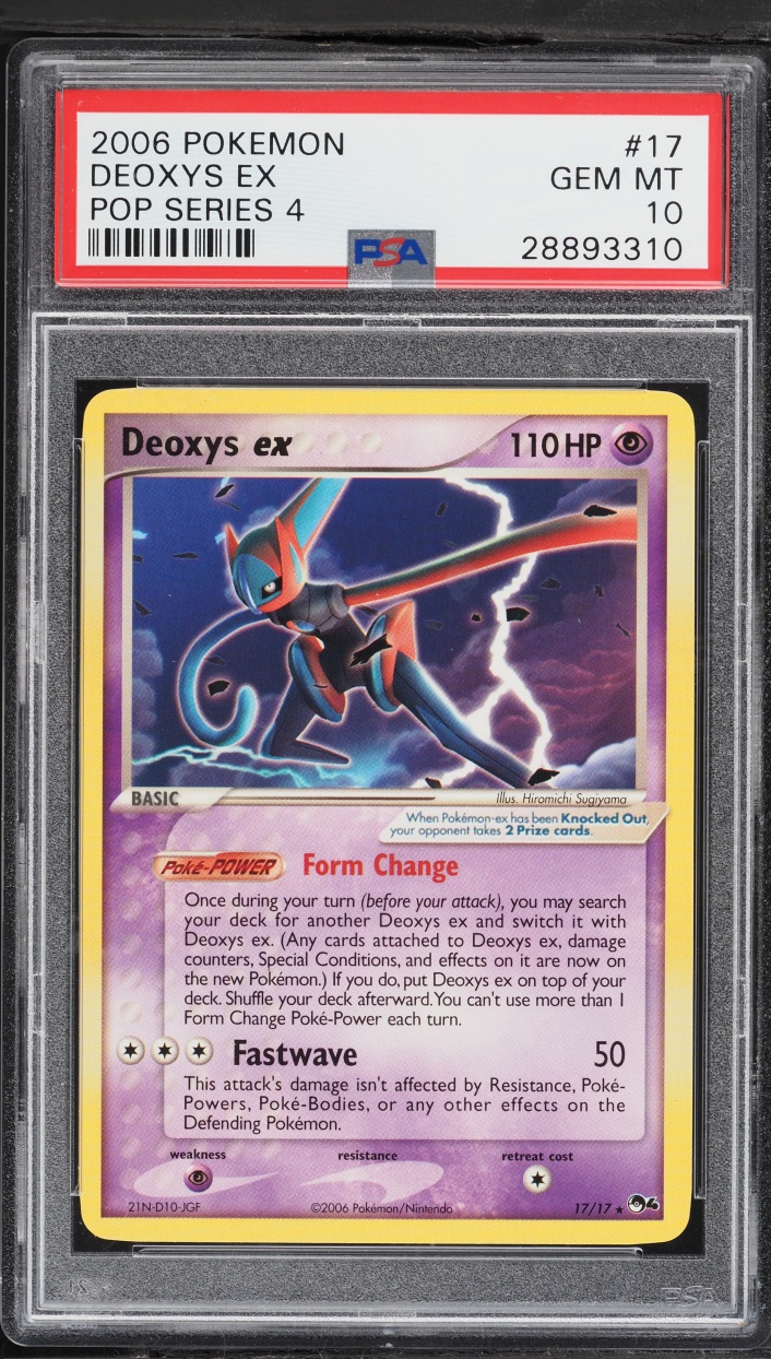 2006 Pokemon Pop Series 4 Deoxys ex #17 PSA 10 GEM MINT