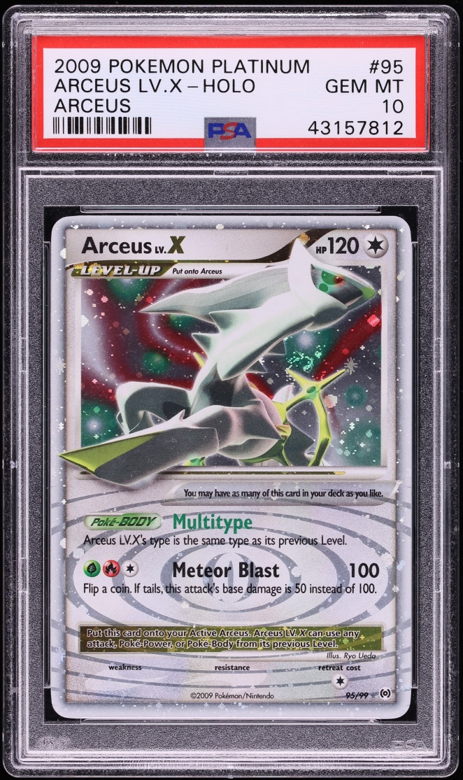 2009 Pokemon Platinum Arceus Holo Arceus LV.X #95 PSA 10 GEM MINT
