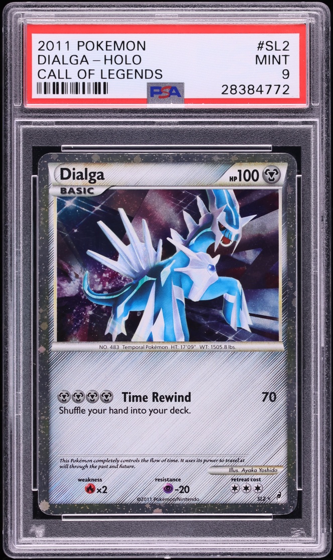2011 Pokemon Call Of Legends Holo Dialga #SL2 PSA 9 MINT