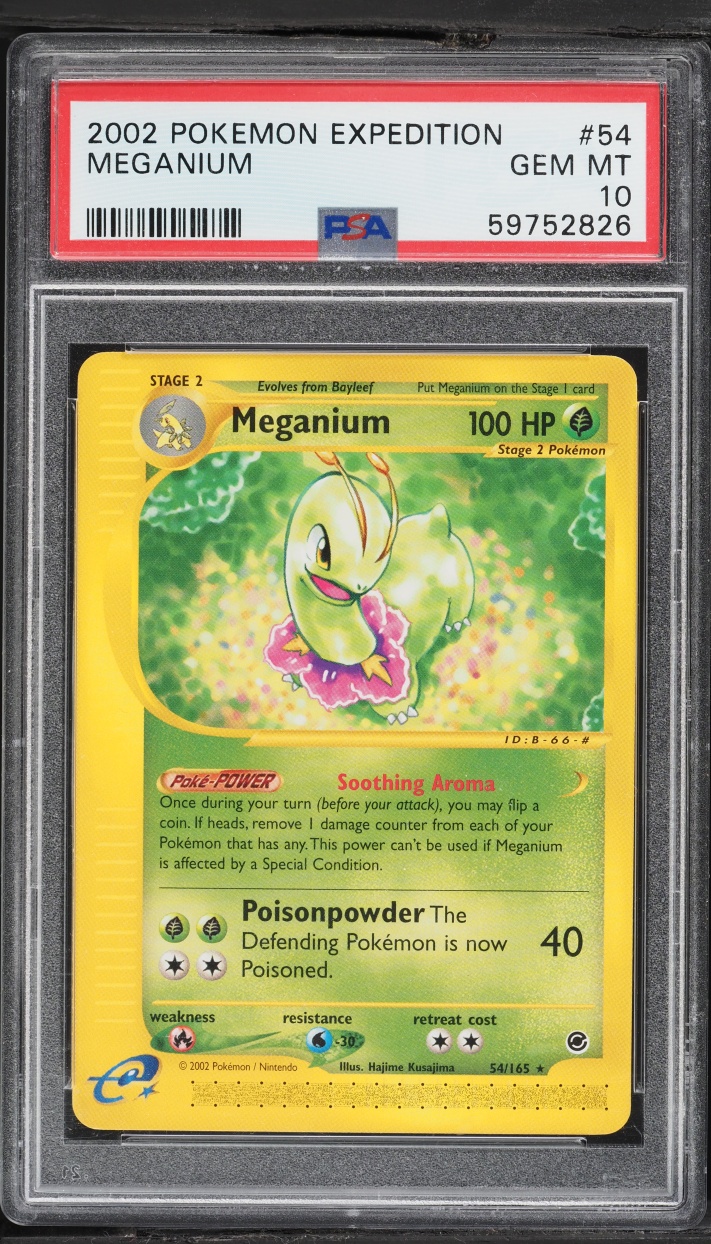 2002 Pokemon Expedition Meganium #54 PSA 10 GEM MINT