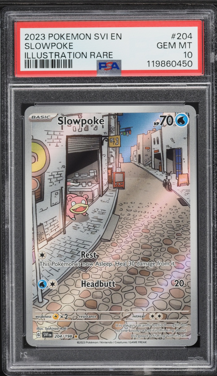 2023 Pokemon Scarlet & Violet IR Slowpoke #204 PSA 10 GEM MINT