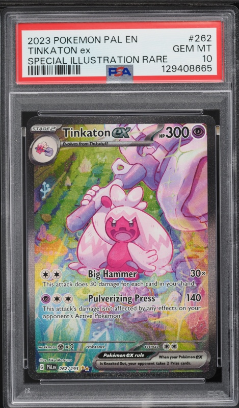 2023 Pokemon Scarlet & Violet Paldea Evolved SIR Tinkaton Ex #262