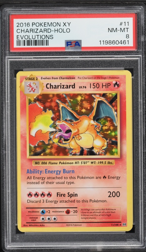 2016 Pokemon XY Evolutions Holo Charizard #11
