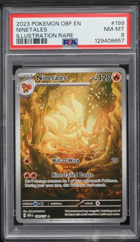 2023 Pokemon Scarlet & Violet Obsidian Flames IR Ninetales #199