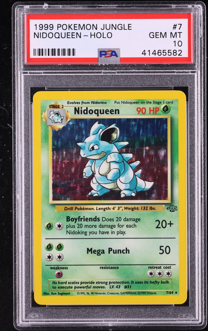 1999 Pokemon Jungle Holo Nidoqueen #7 PSA 10 GEM MINT