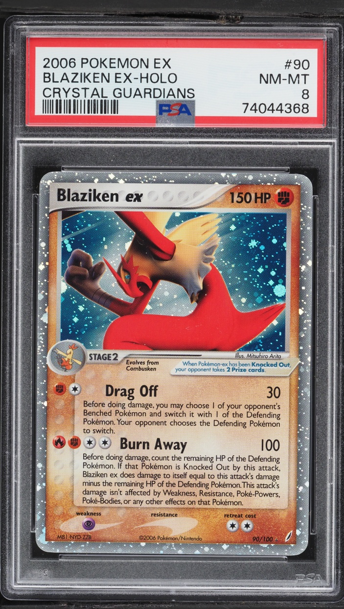2006 Pokemon EX Crystal Guardians Holo Blaziken Ex #90 PSA 8 NM-MT