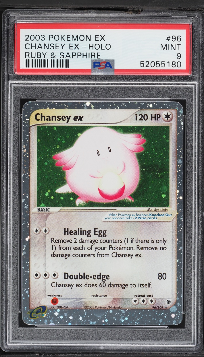 2003 Pokemon EX Ruby & Sapphire Holo Chansey EX #96 PSA 9 MINT