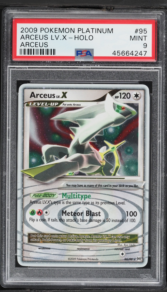 2009 Pokemon Platinum Holo Arceus LV.X #95 PSA 9 MINT