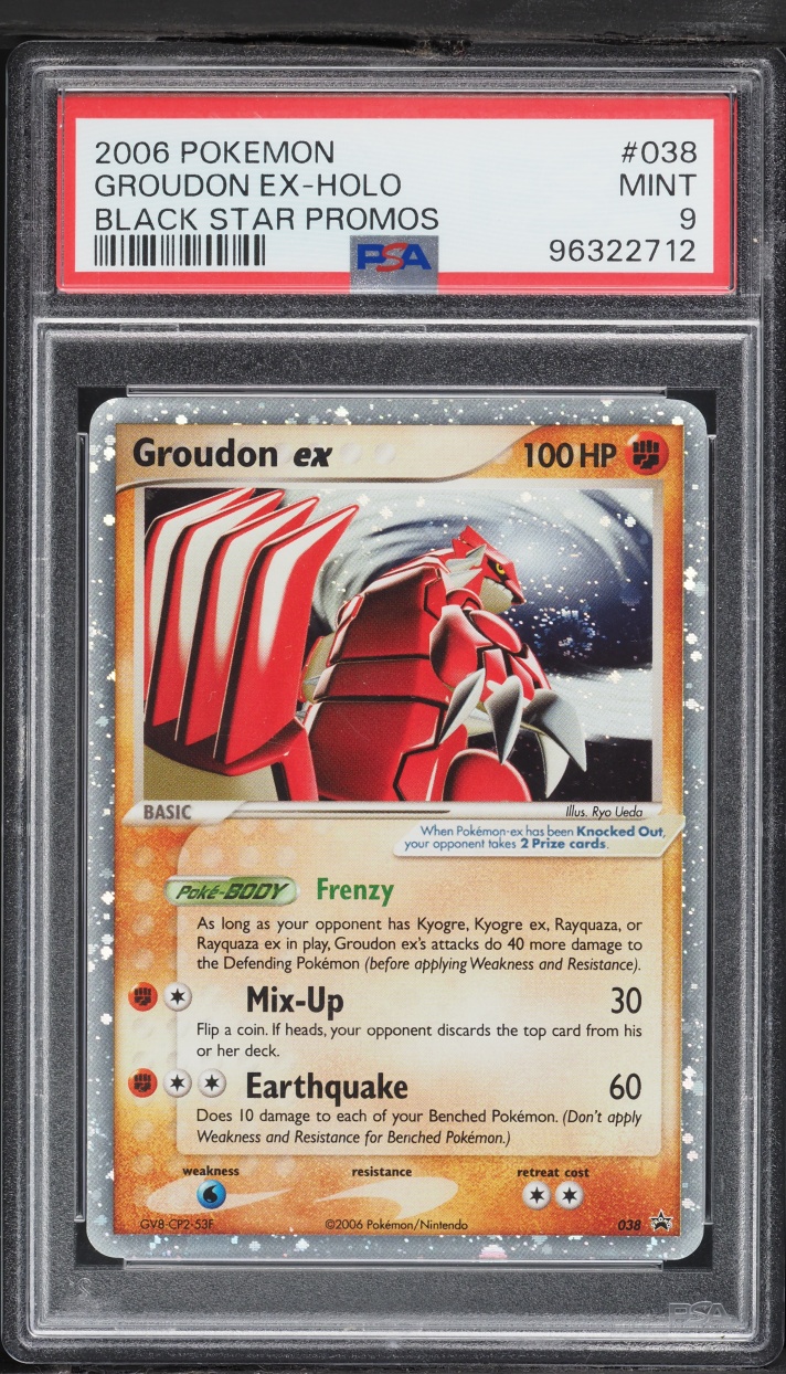 2006 Pokemon Nintendo Black Star Promo Holo Groudon Ex #038 PSA 9 MINT