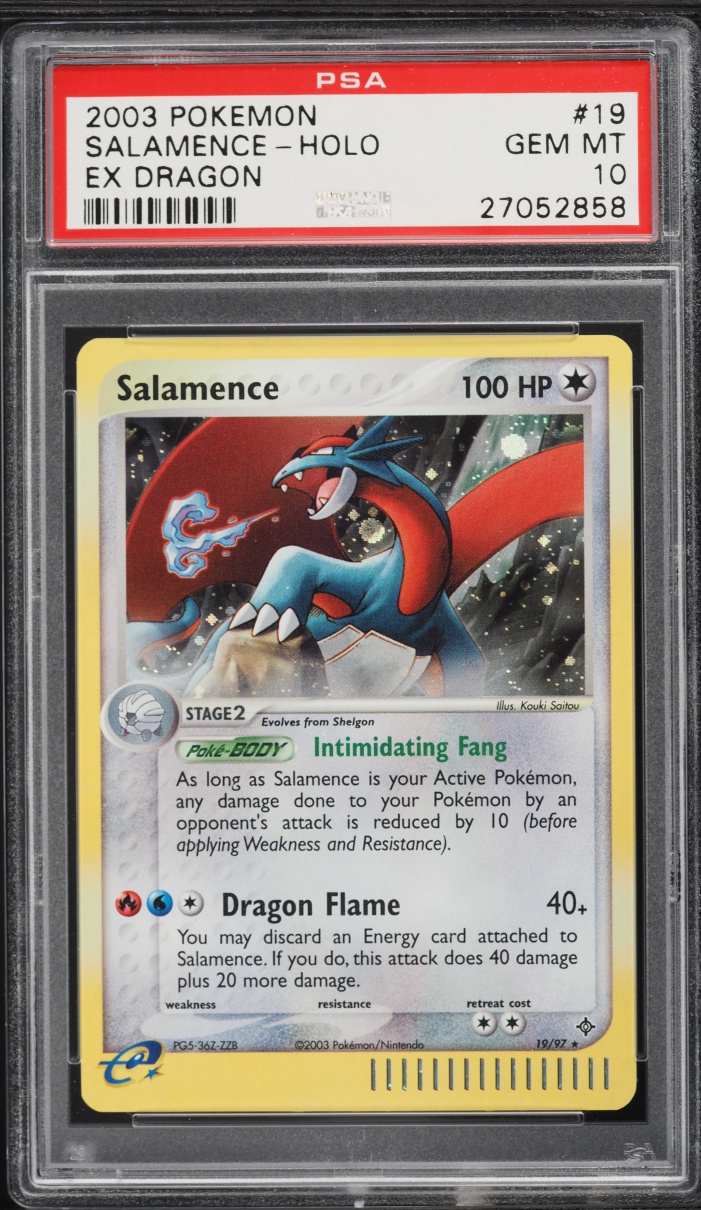 2003 Pokemon EX Dragon Cosmos Holo Salamence #19 PSA 10 GEM MINT