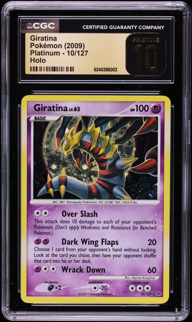 2009 Pokemon Platinum Holo Giratina #10 CGC 10 PRISTINE