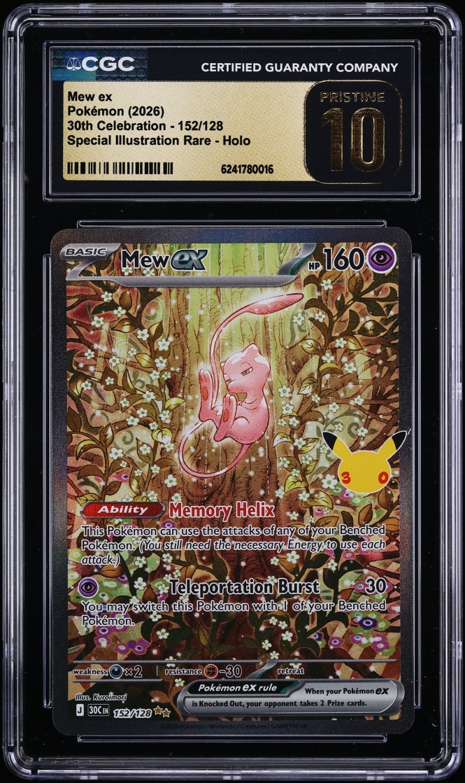 2026 Pokemon 30th Celebration SIR Mew Ex #152 CGC 10 PRISTINE